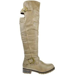 New taupe Knee high boots